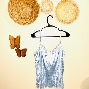 Gianni Bini Light blue silk tank top